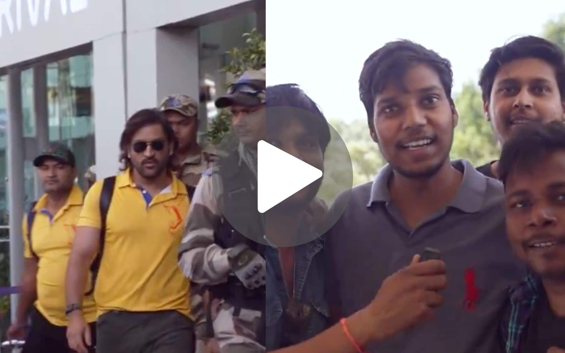 [Watch] MS Dhoni's Wild Craze At Lucknow Airport Ahead Of LSG-CSK Clash